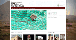 Desktop Screenshot of lacasadeloscoroneles.org